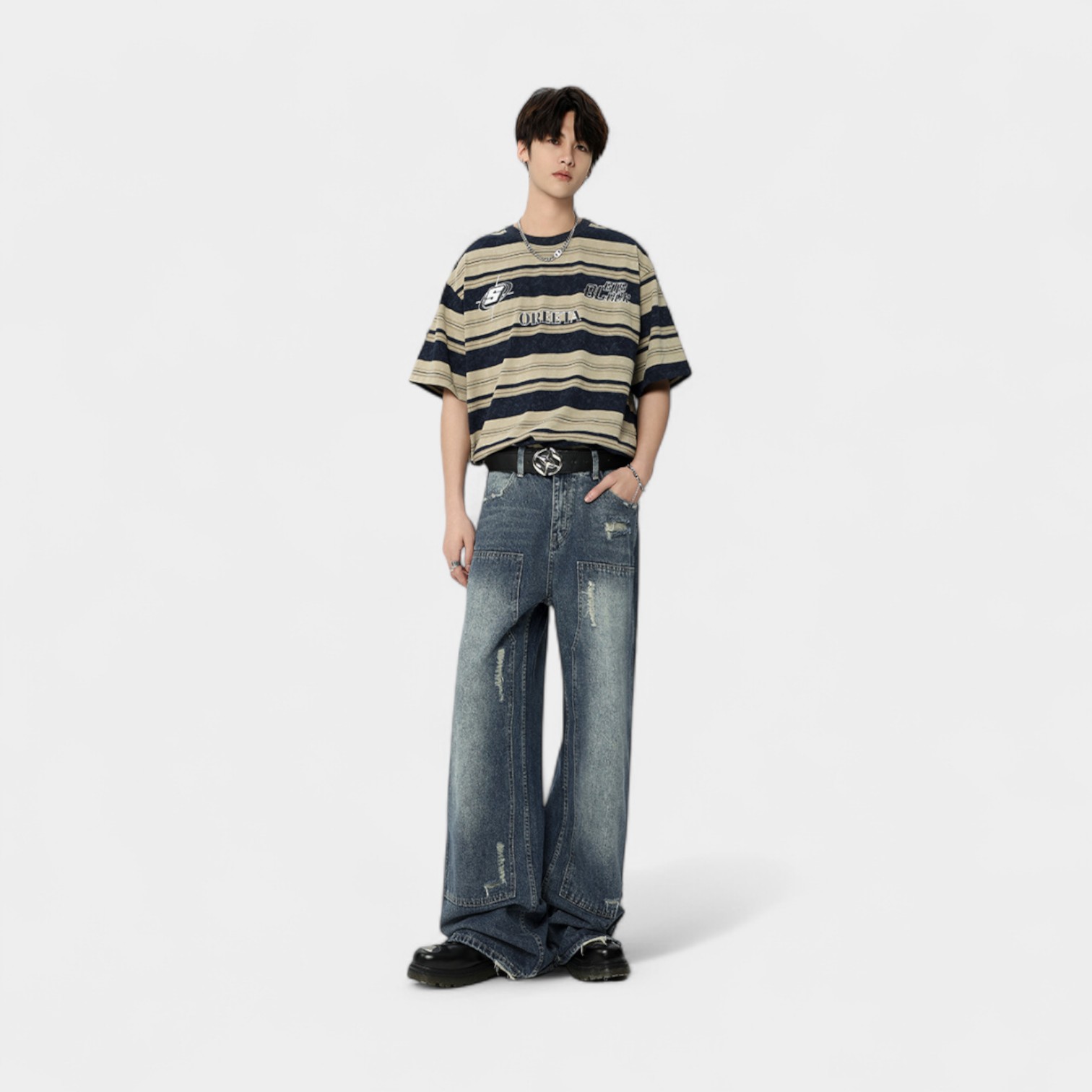 Men's Relaxed Fit/Loose Fit Jeans - Image 3