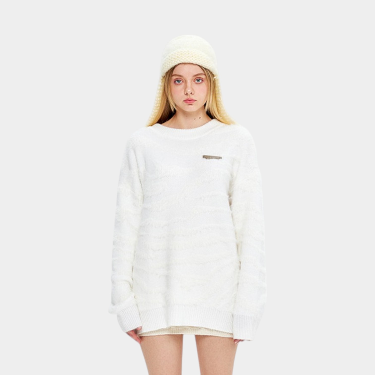 Women's Oversized Long sleeves Knitted Jumper