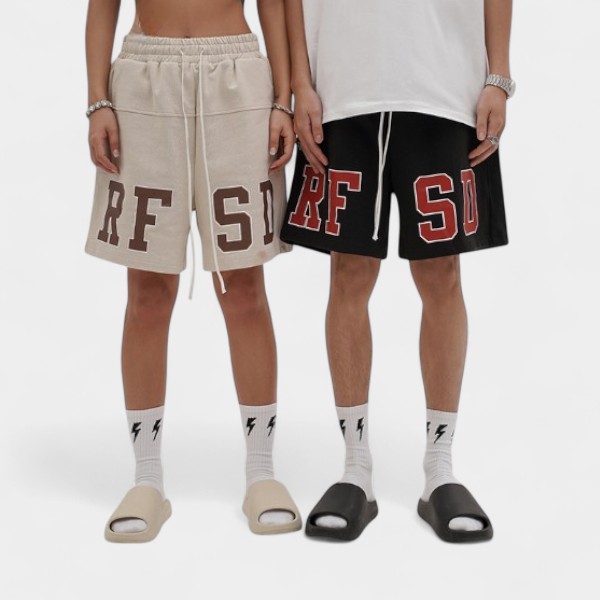 Unisex Text print Jogger Shorts