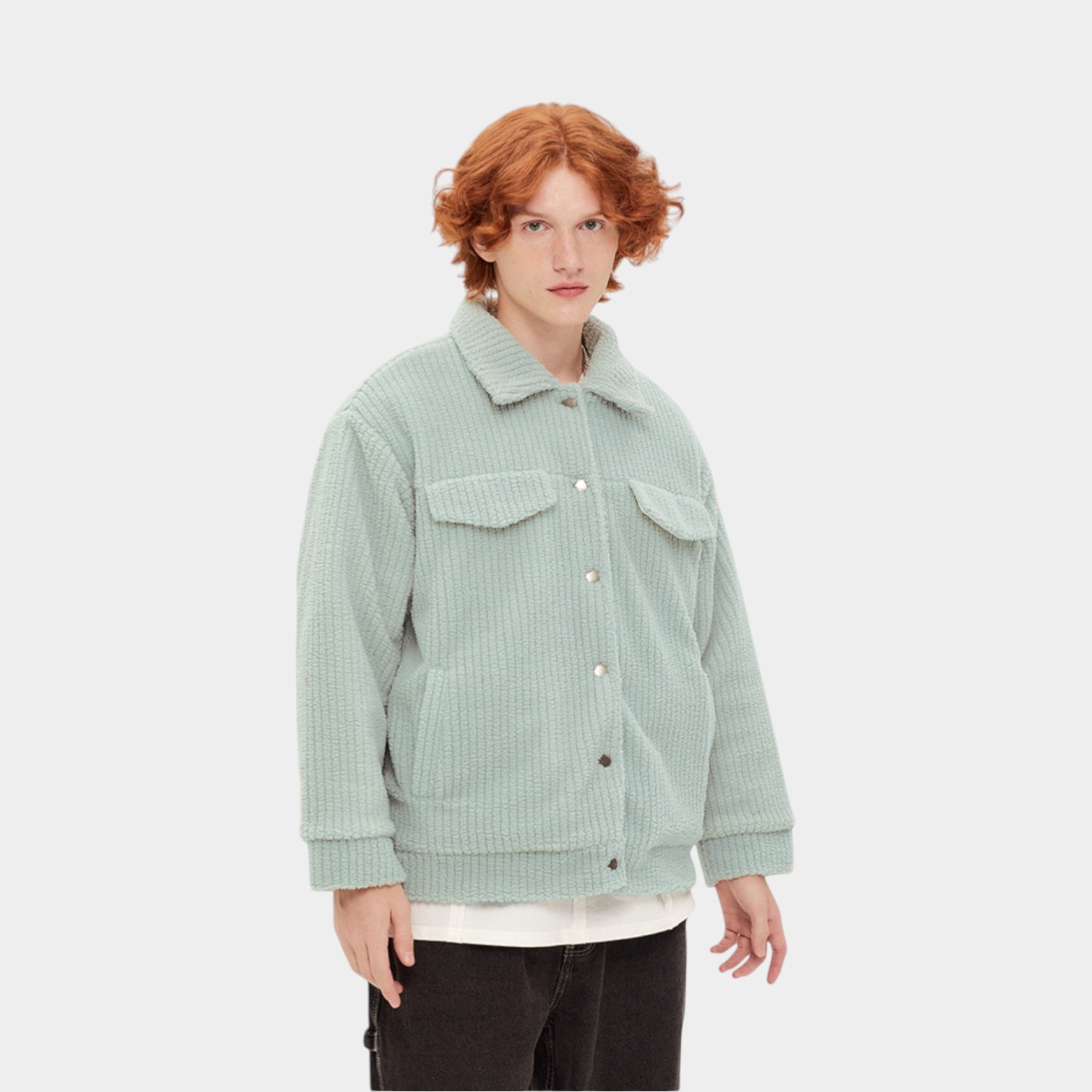 Women's Striped pattern Long sleeves Coat - Image 4