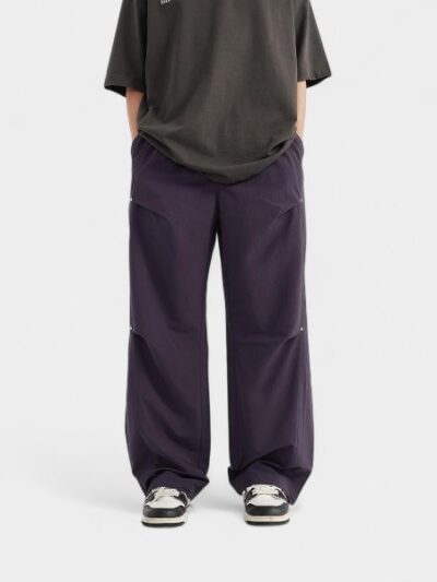 Men's Relaxed Fit/Loose Fit Parachute Pants