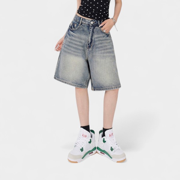 Women's Relaxed Fit/Loose Fit Sleeveless Jorts