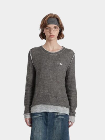 Women's Striped pattern Long sleeves Knitted Jumper