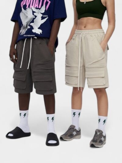 Unisex Relaxed Fit/Loose Fit Cargo Shorts