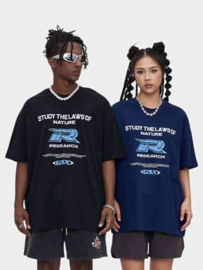 Unisex Text print Short sleeves T-Shirt