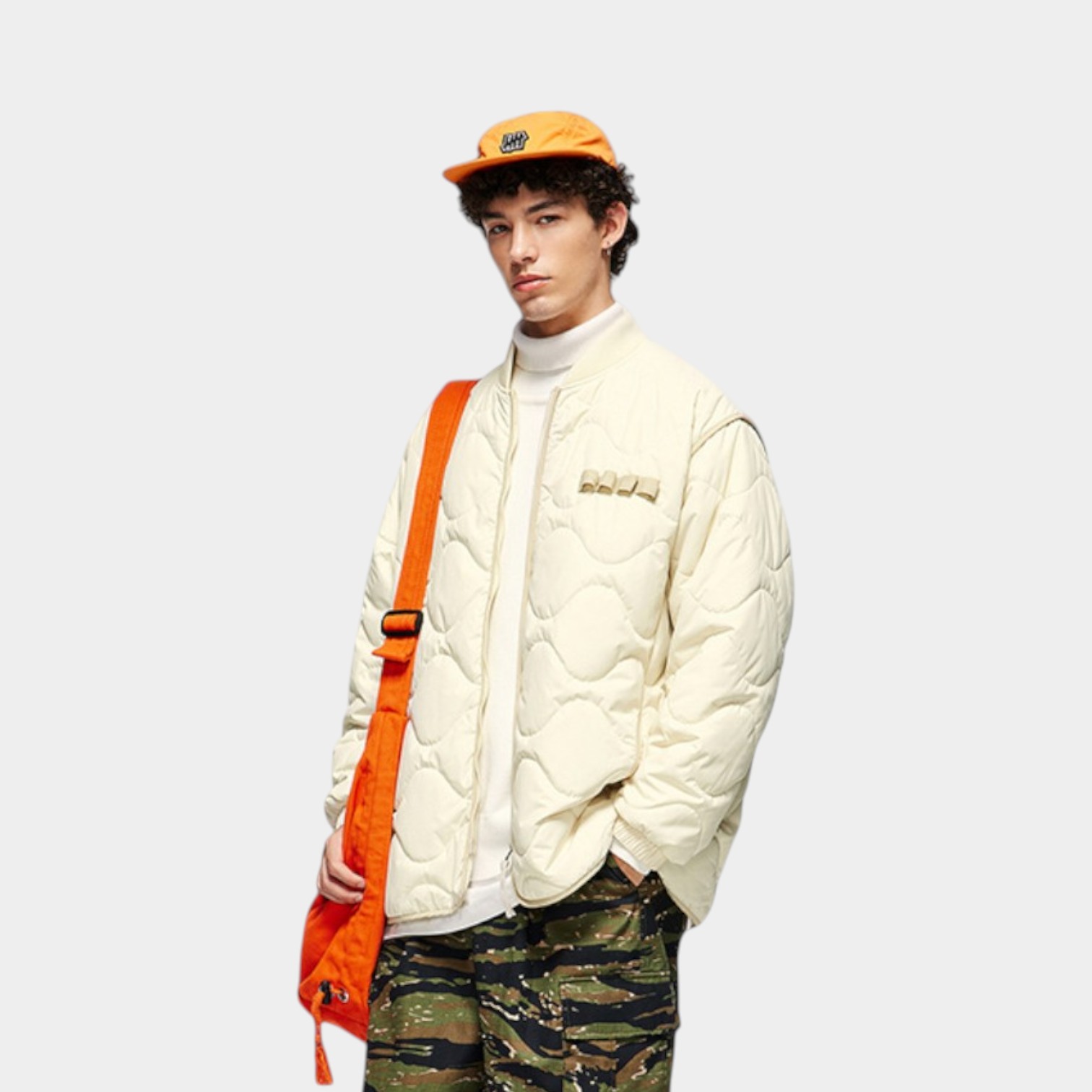 Unisex Relaxed Fit/Loose Fit Long sleeves Quilted Jacket - Image 3