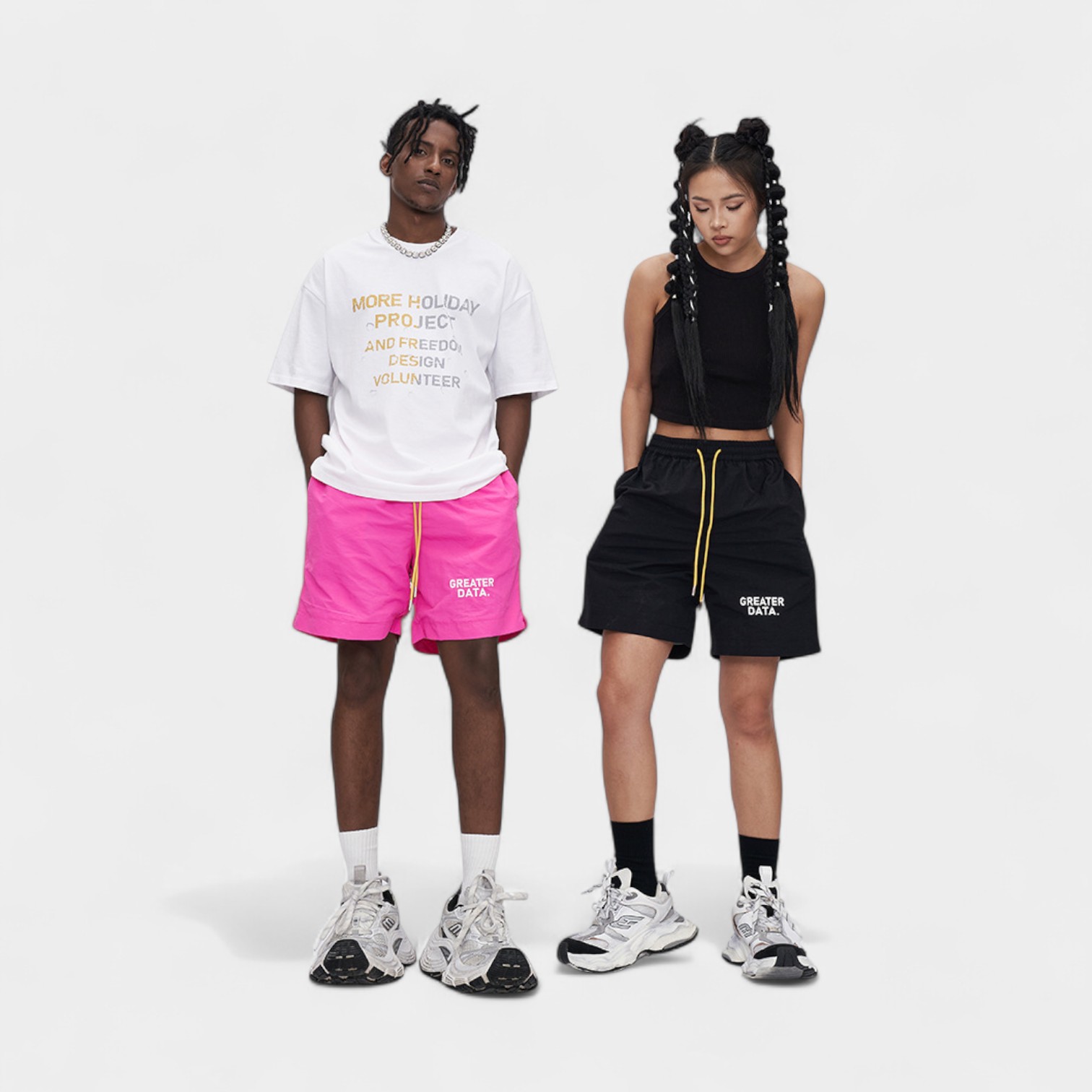 Unisex Text print Cargo Shorts - Image 3