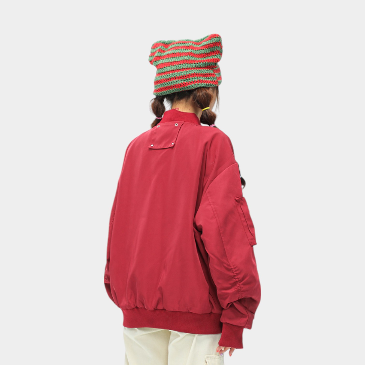 Unisex Regular Fit Long sleeves Bomber Jacket - Image 4