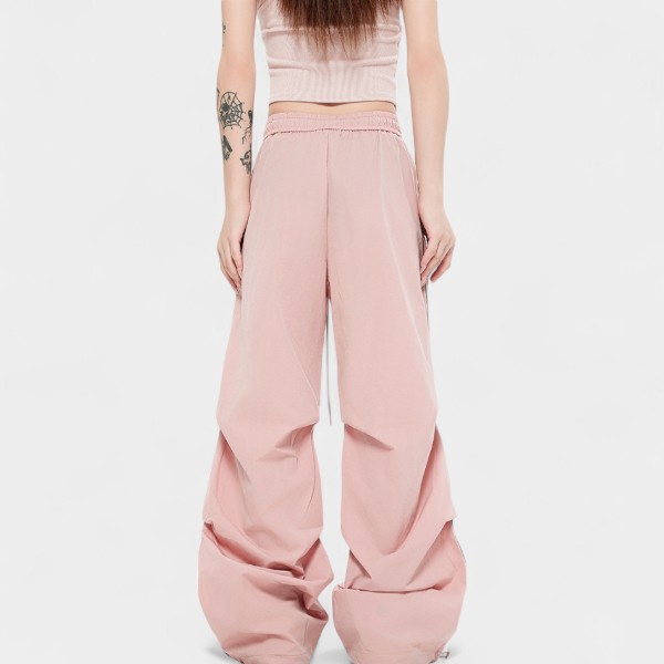Women's Relaxed Fit/Loose Fit Parachute Pants - Image 3