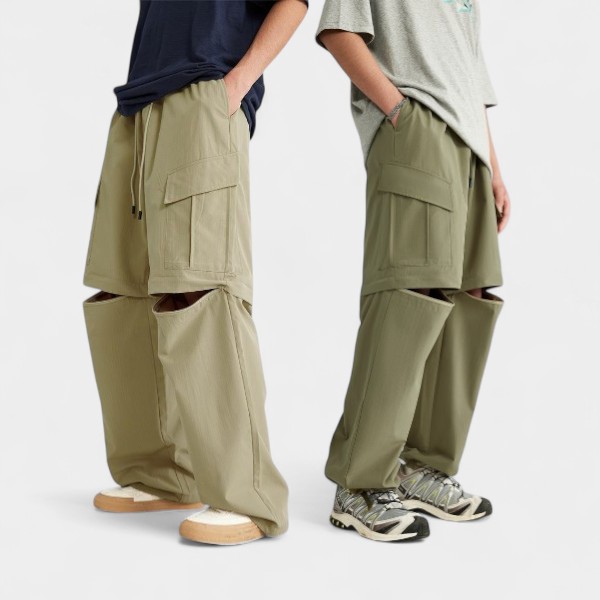 Unisex Checked pattern Cargo Pants