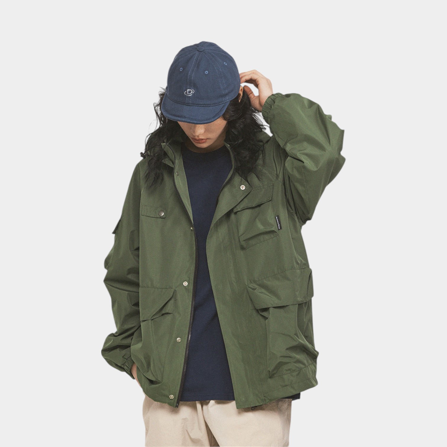 Women's Relaxed Fit/Loose Fit Long sleeves Rain Jacket - Image 6