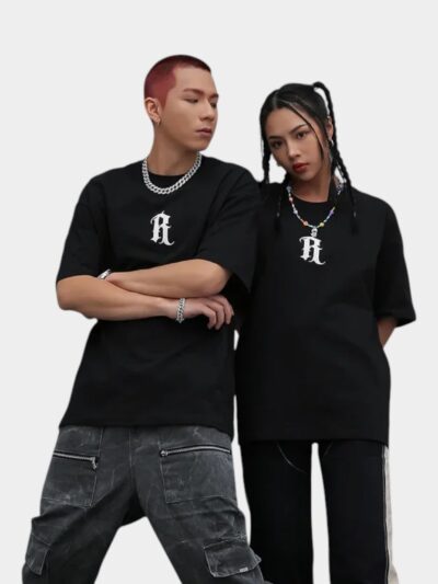 Unisex Text print Short sleeves T-Shirt