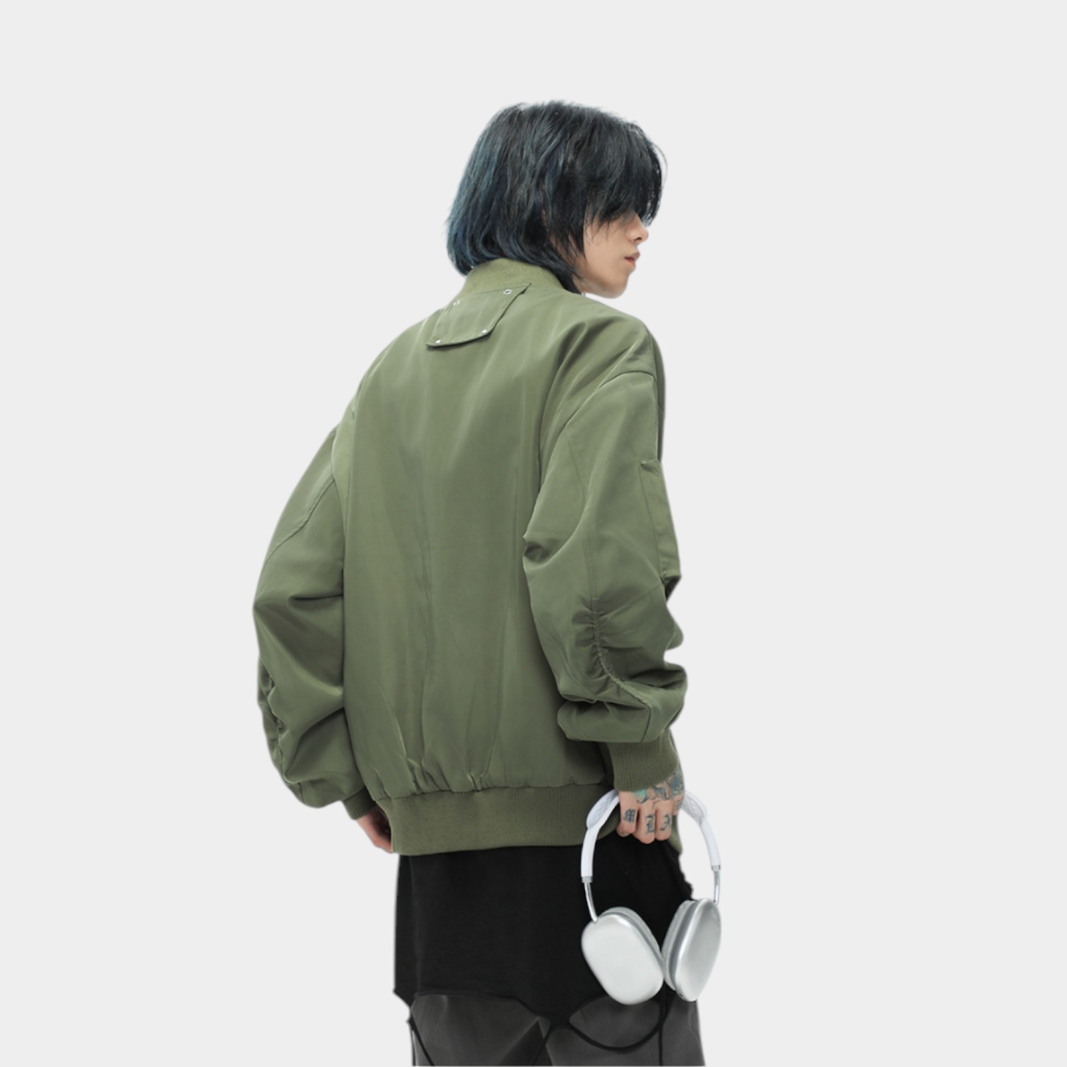 Unisex Regular Fit Long sleeves Bomber Jacket - Image 3