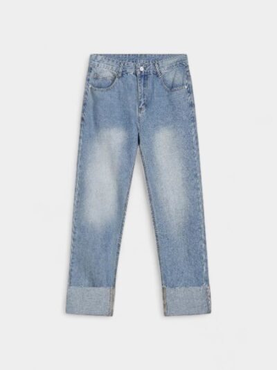 nirben denim | Korean trend straight hem fashion personality denim pants men