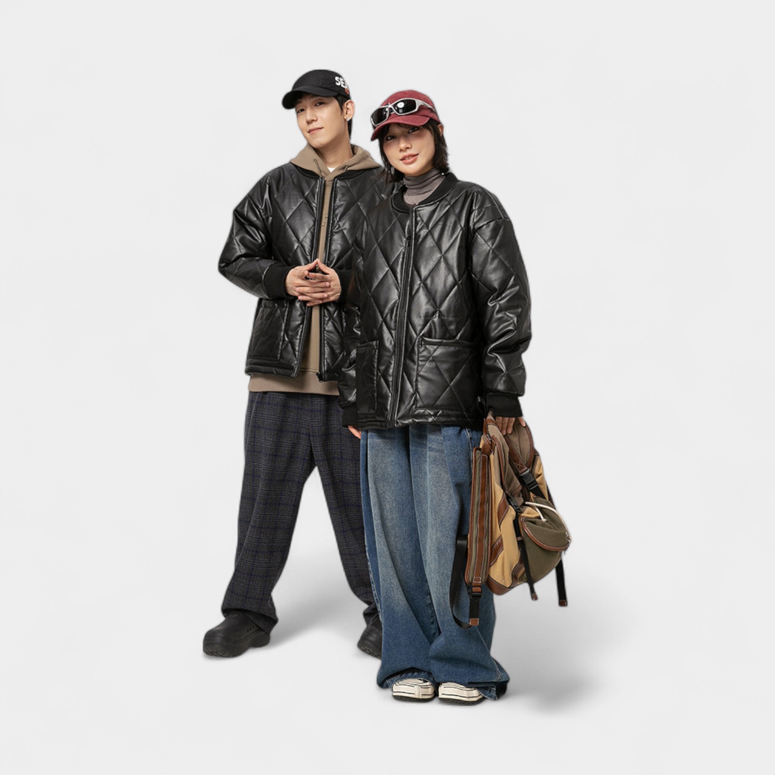 Women's Oversized Long sleeves Bomber Jacket - Image 3