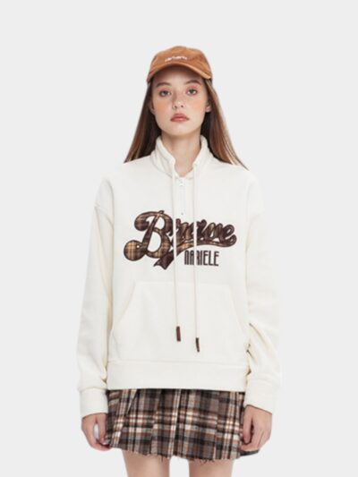 Women's Text print Long sleeves Hoodie