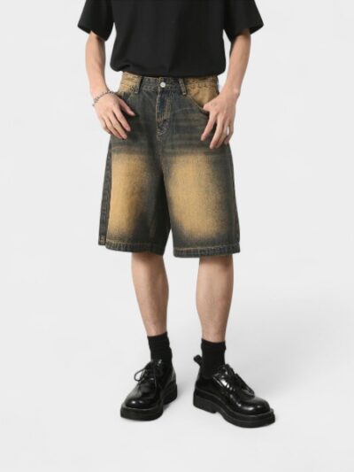 Men's Relaxed Fit/Loose Fit Denim Shorts