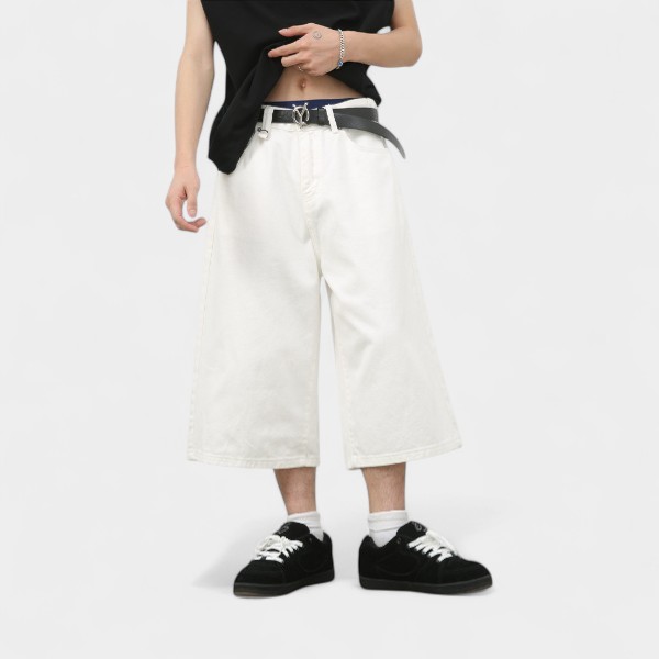 Men's Relaxed Fit/Loose Fit Sleeveless Jorts - Image 6