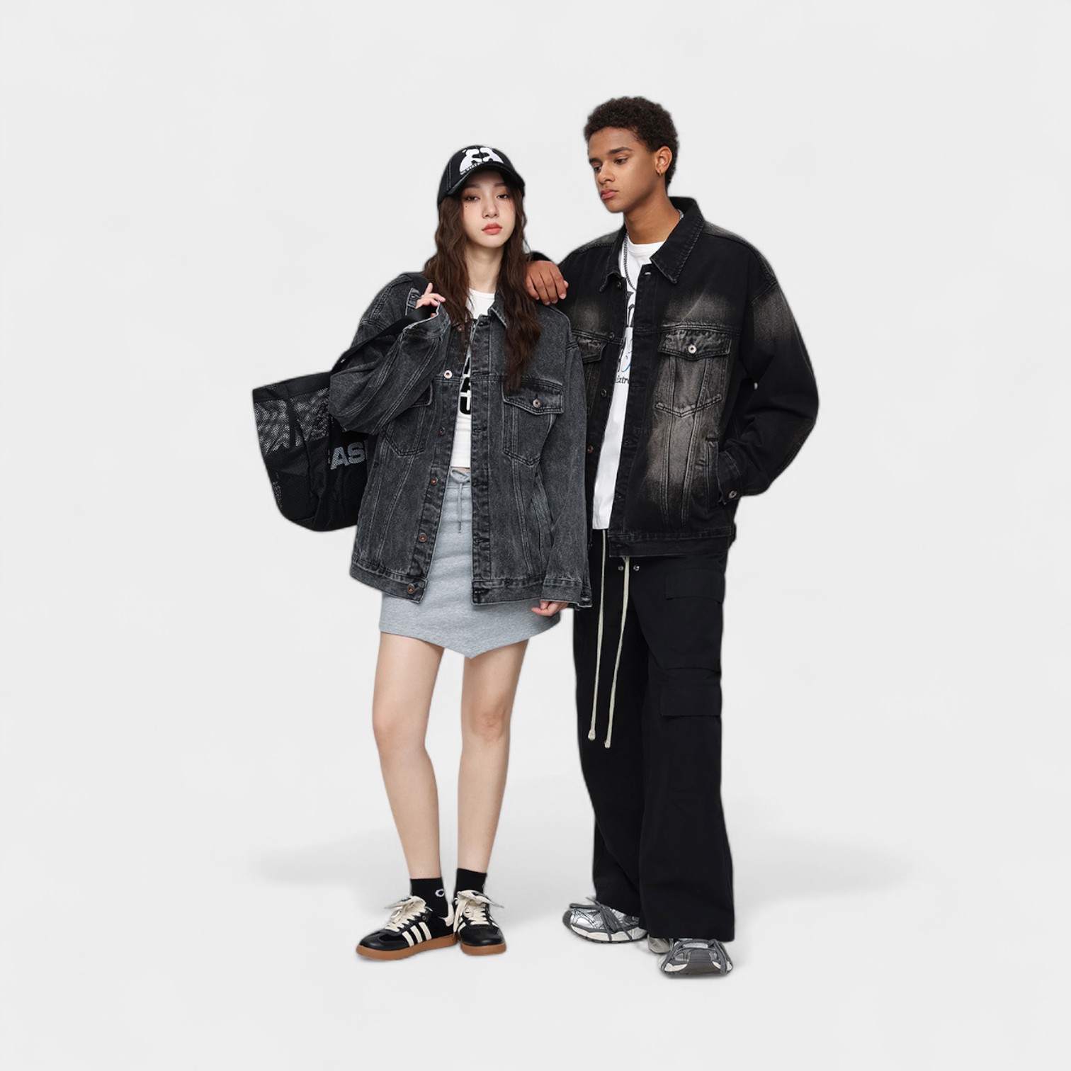 Women's Text print Long sleeves Denim Jacket - Image 3