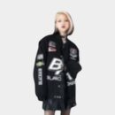 Women's Text print Long sleeves Bomber Jacket