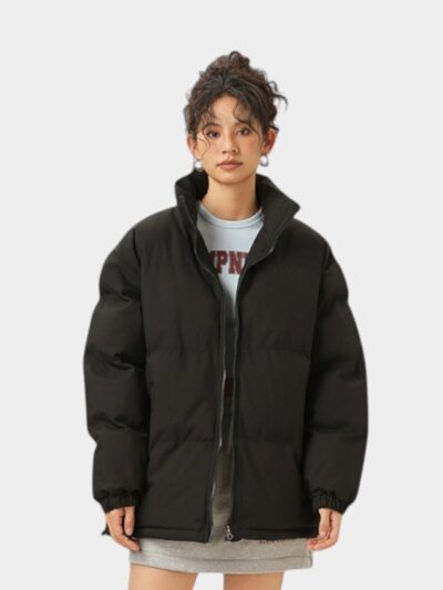 Women's Text print Long sleeves Puffer Jacket