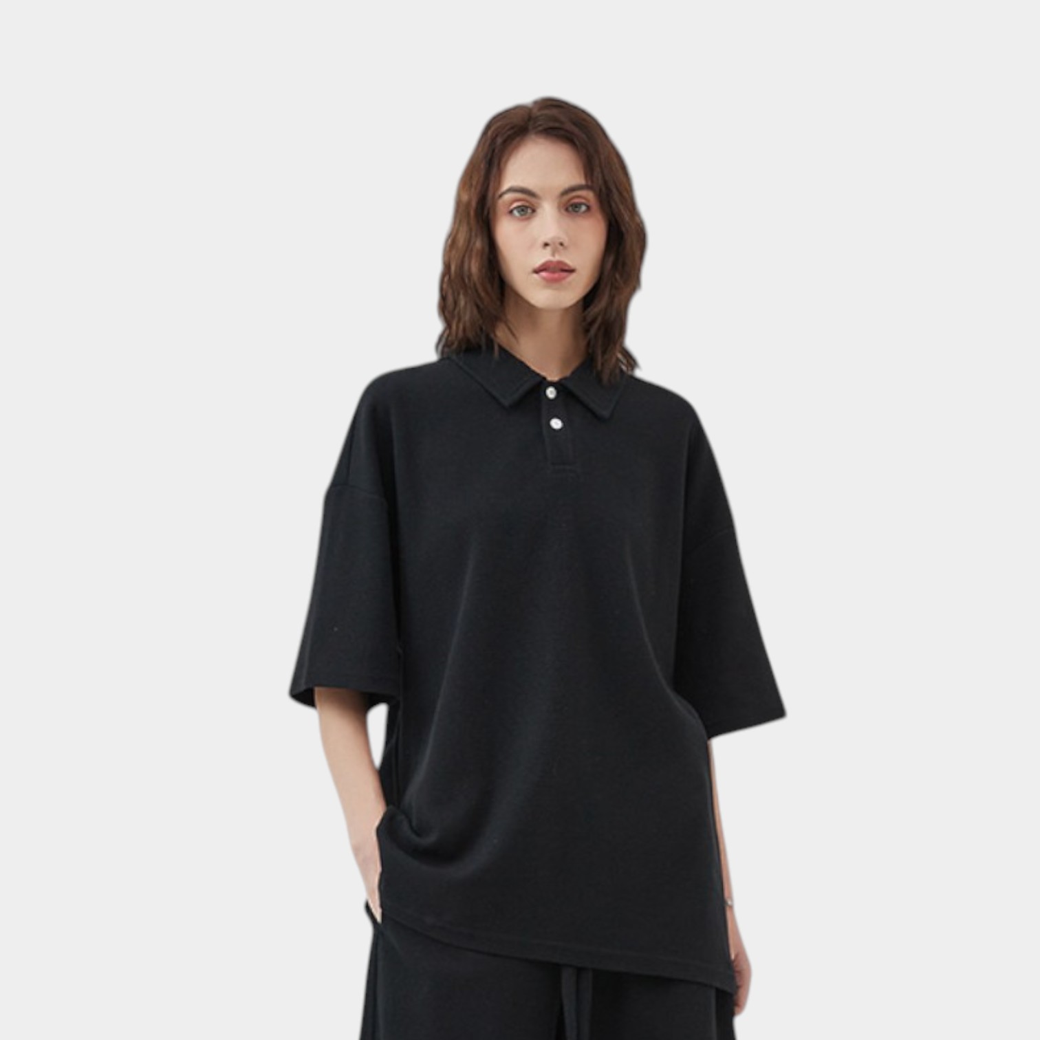 Unisex Oversized Short sleeves Polo Shirt - Image 4