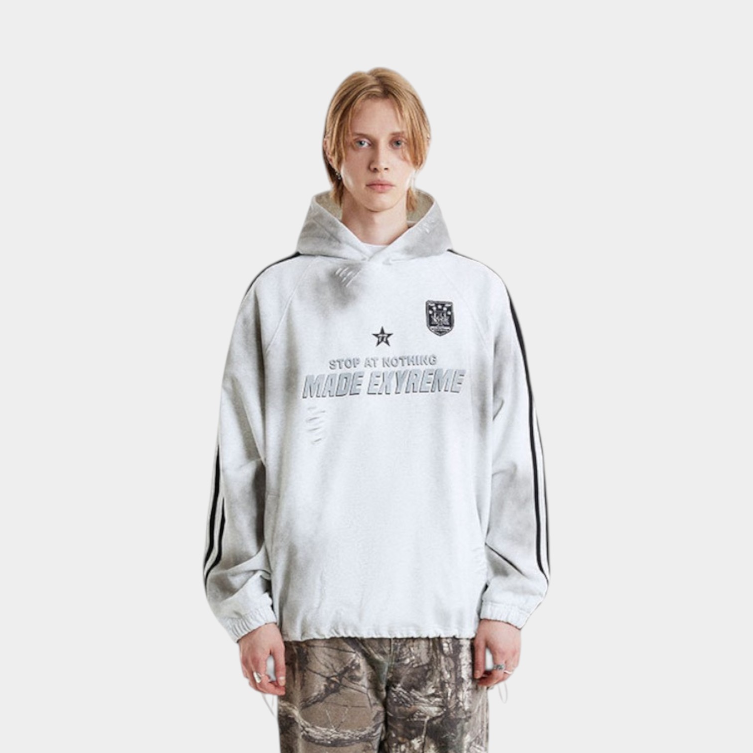 Men's Text print Long sleeves Hoodie - Image 2