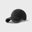 Chanel style baseball cap women's autumn and winter warm peaked cap Korean style fashionable all-Match hat subnet red style face-looking small hat