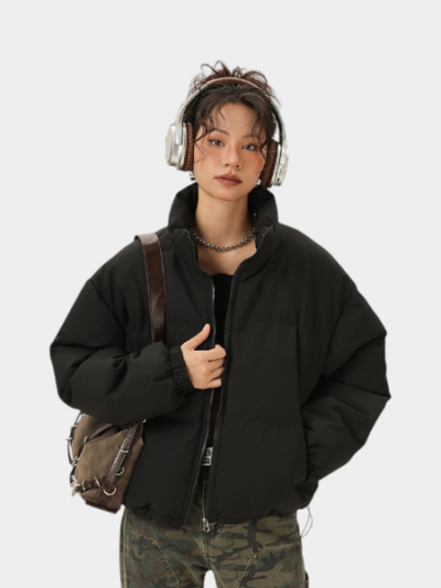 Jack Chuanyang Cotton Coat Women's Winter Thickened Short American Casual Collar Bread Suit Water-repellent Cotton Coat Coat