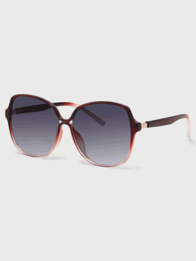 New fashion large frame HD nylon glasses travel comfortable TR frame gradient sunglasses trendy sunglasses for women 6208