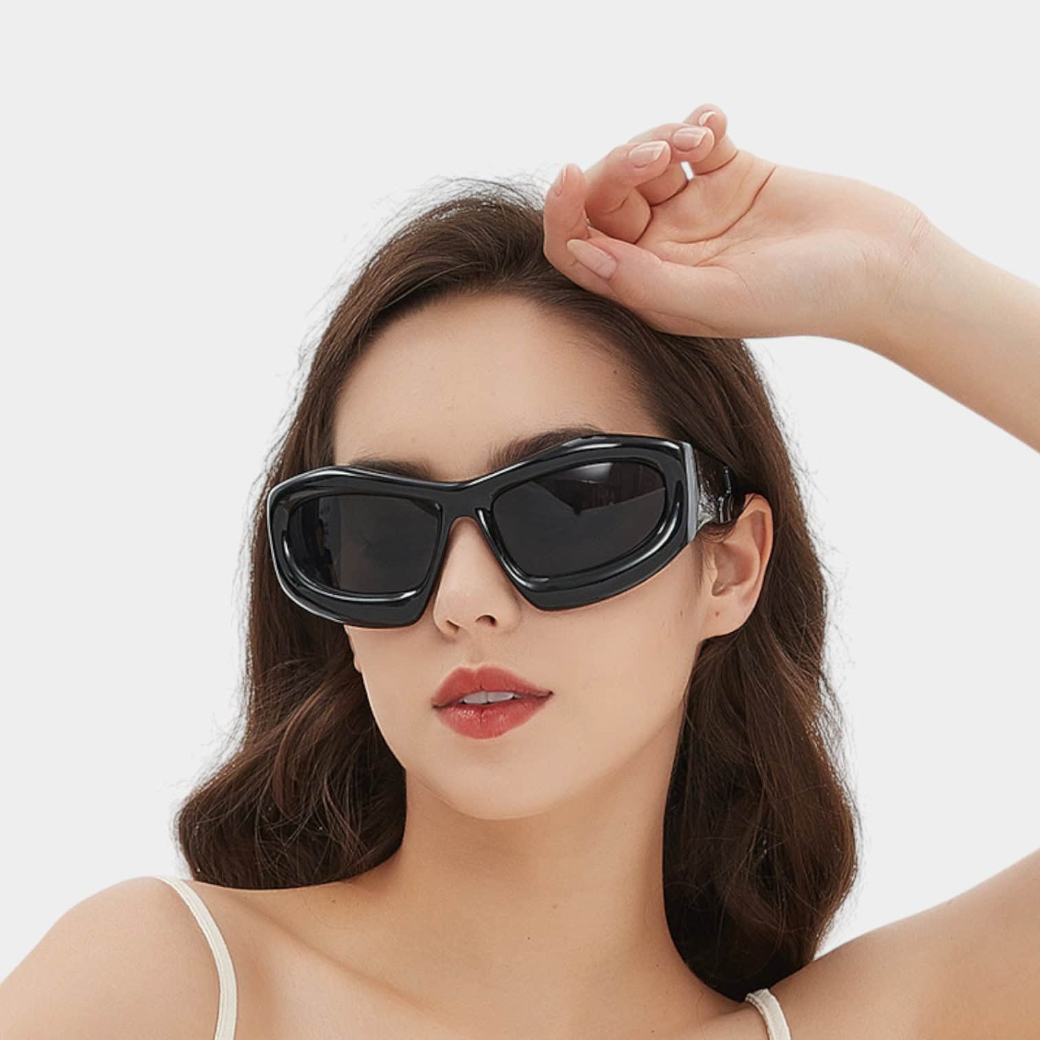 Large frame Korean style sweet cool hip hop 5479 toad UV-proof sunglasses personality street shot hot girl exaggerated sunglasses