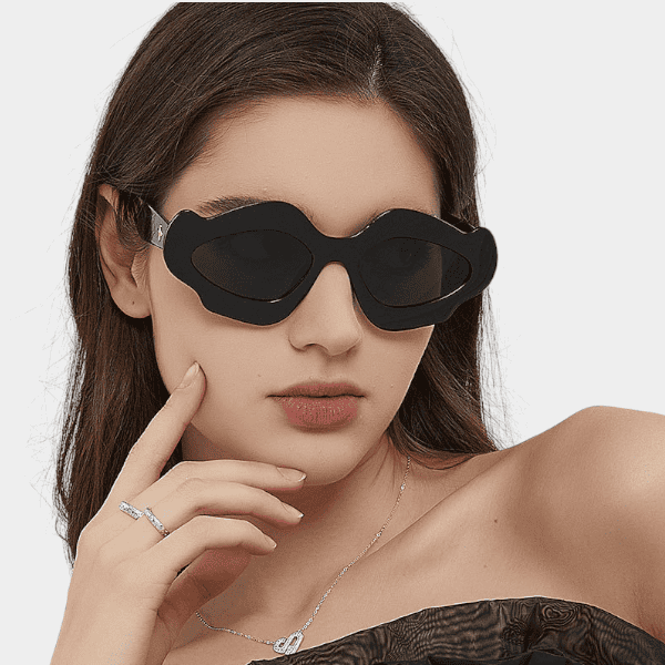 2024 personalized fashion special-shaped frame 5492 European and American hot girl sunglasses exaggerated street shot UV-proof sunglasses