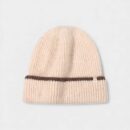 Autumn and Winter knitted hat women's loose warm confinement hat Korean style big head circumference cold hat outdoor cold-proof toe cap pile hat