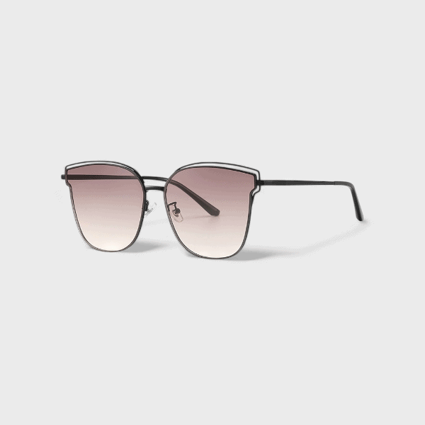 New TikTok Live HD Nylon Progressive Sunglasses Personalized Cat's Eye Sunglasses Women's Retro Metal Glasses 7231