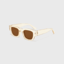 2024 hip hop personality transparent tea 5488 toad hot girl UV-proof sunglasses exaggerated street shot sunglasses