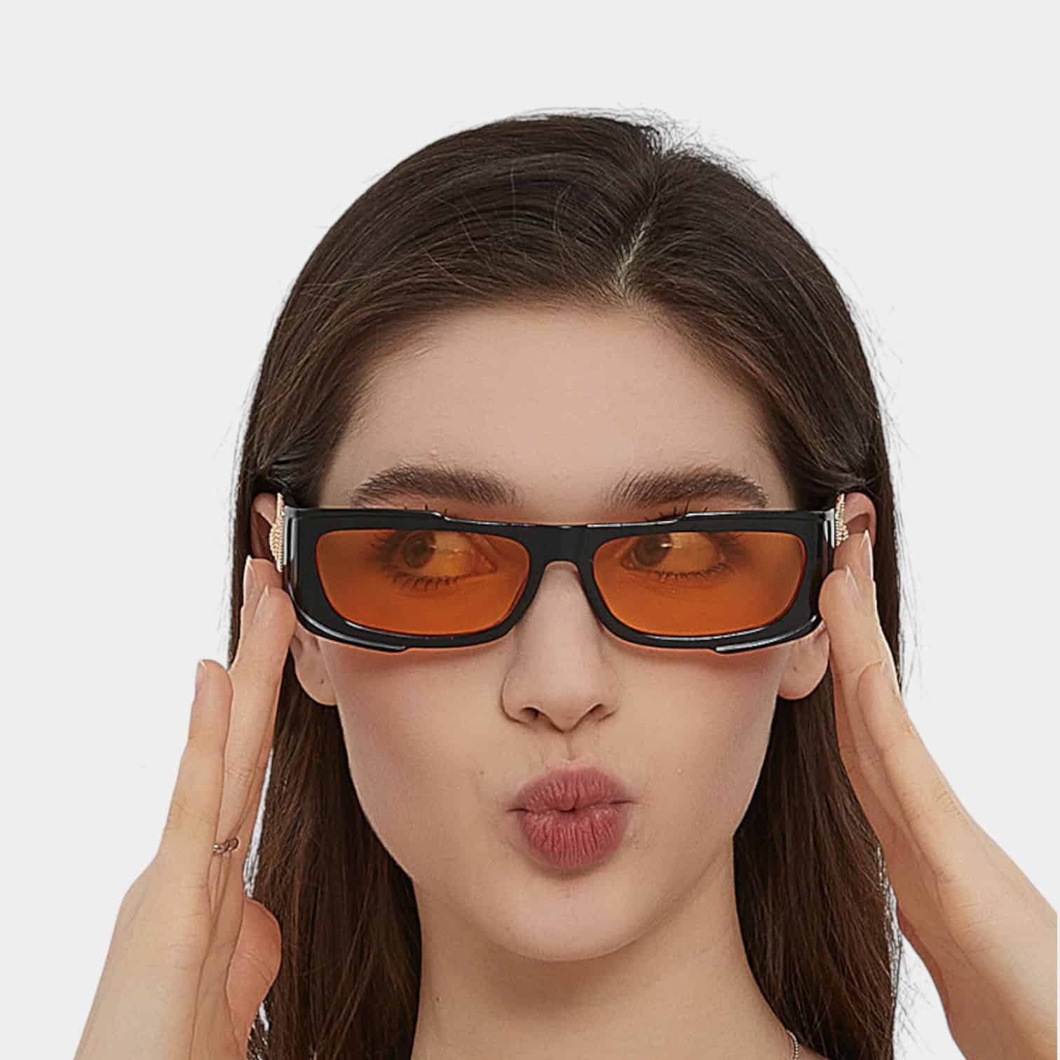 2024 photo show face small hip hop 5486 toad hot girl sun shade sunglasses personality exaggerated fashion sunglasses