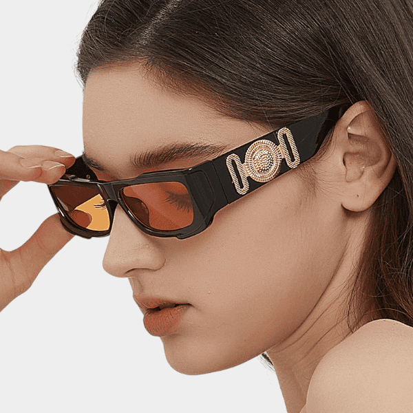 2024 photo show face small hip hop 5486 toad hot girl sun shade sunglasses personality exaggerated fashion sunglasses