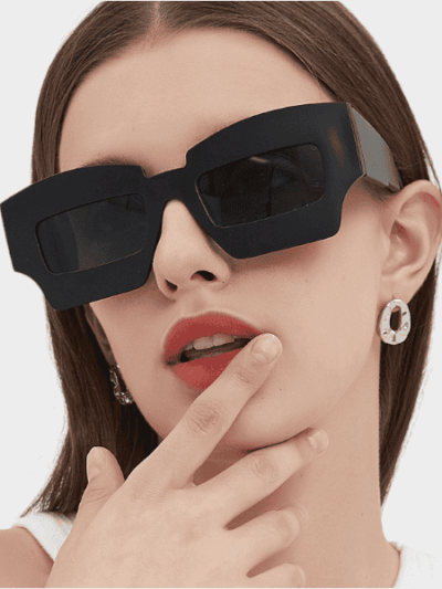 European and American style thick frame luxury decorative sunglasses retro couple personalized sunglasses charming sunglasses for women