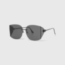 Original design frameless bending personality trendy cool sunglasses fashionable retro HD nylon women's sunglasses 7283