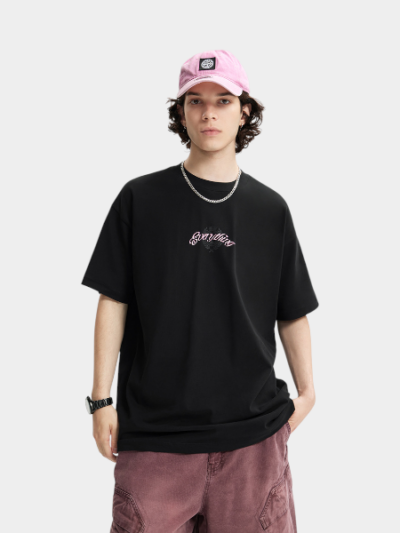 Men's Text print Short sleeves T-Shirt