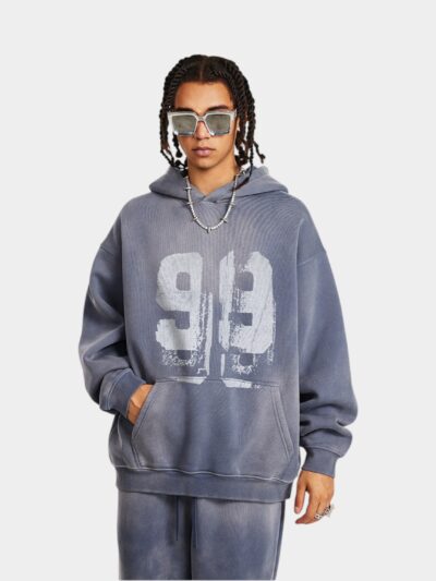 Men's Text print Long sleeves Hoodie