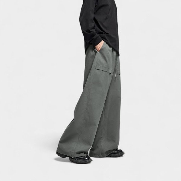 Men's Checked pattern Cargo Pants - Image 4