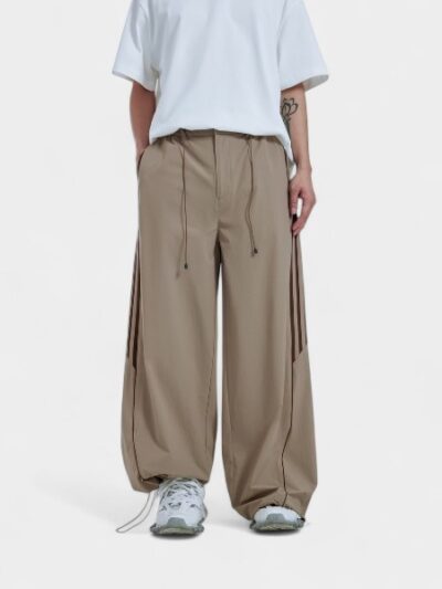 Men's Striped pattern Parachute Pants