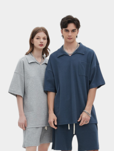 Unisex Oversized Short sleeves Polo Shirt