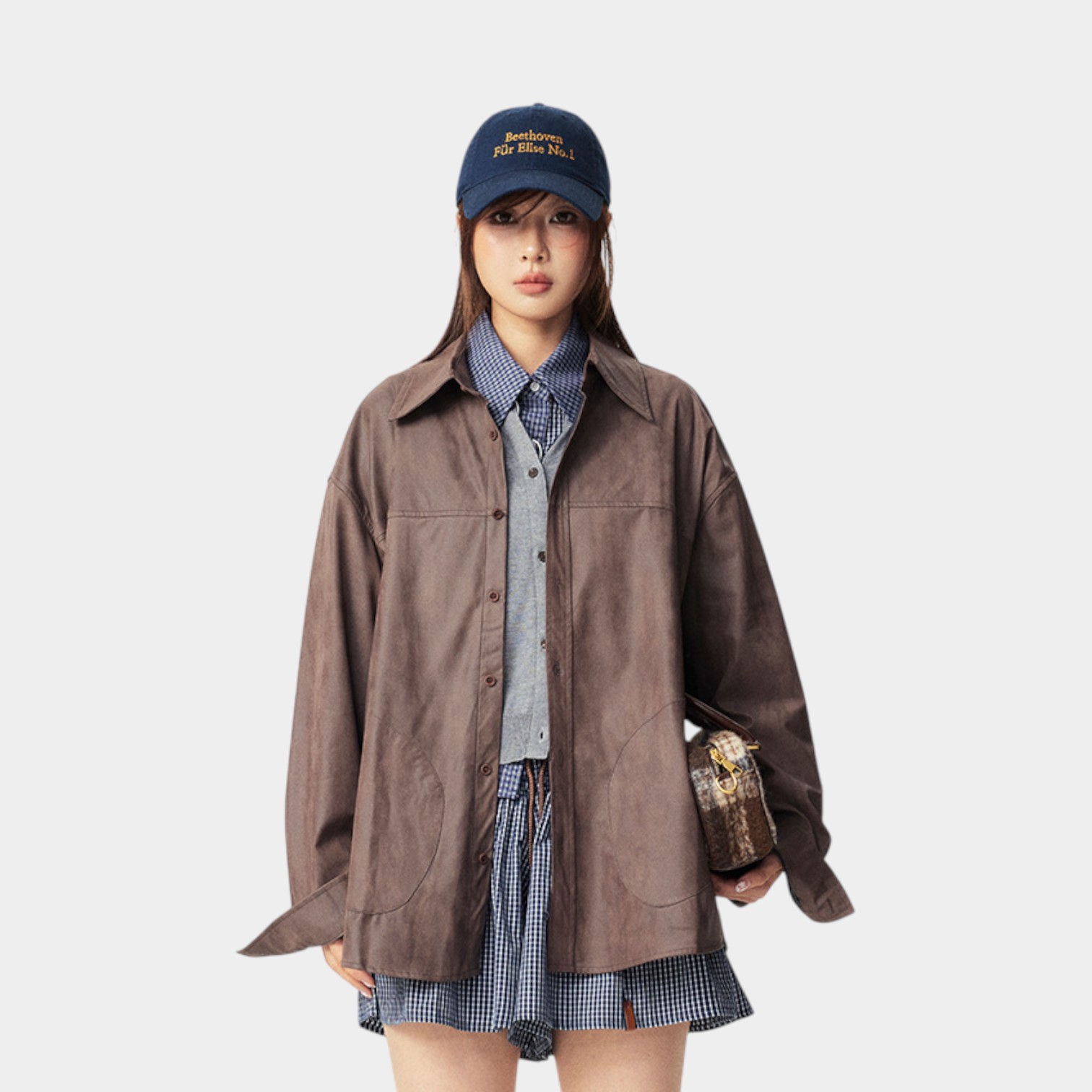 Women's Oversized Long sleeves Leather Jacket