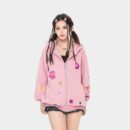 Women's Artistic print Long sleeves Zip up Jacket