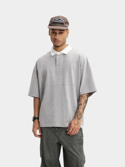 Men's Oversized Short sleeves Polo Shirt