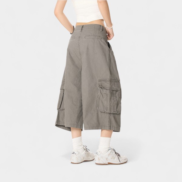 Women's Oversized Cargo Shorts - Image 6