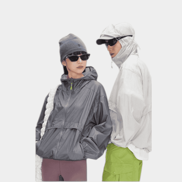 Unisex Regular Fit Long sleeves Rain Jacket - Image 2