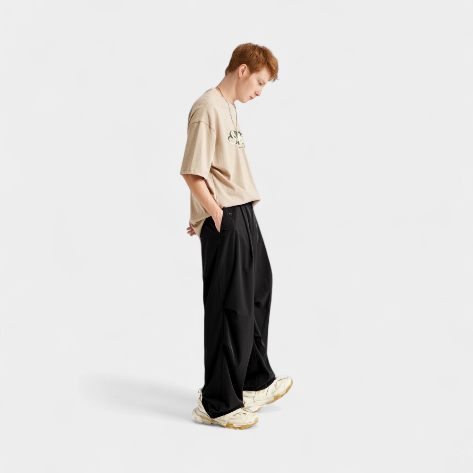 Men's Relaxed Fit/Loose Fit Chinos - Image 3
